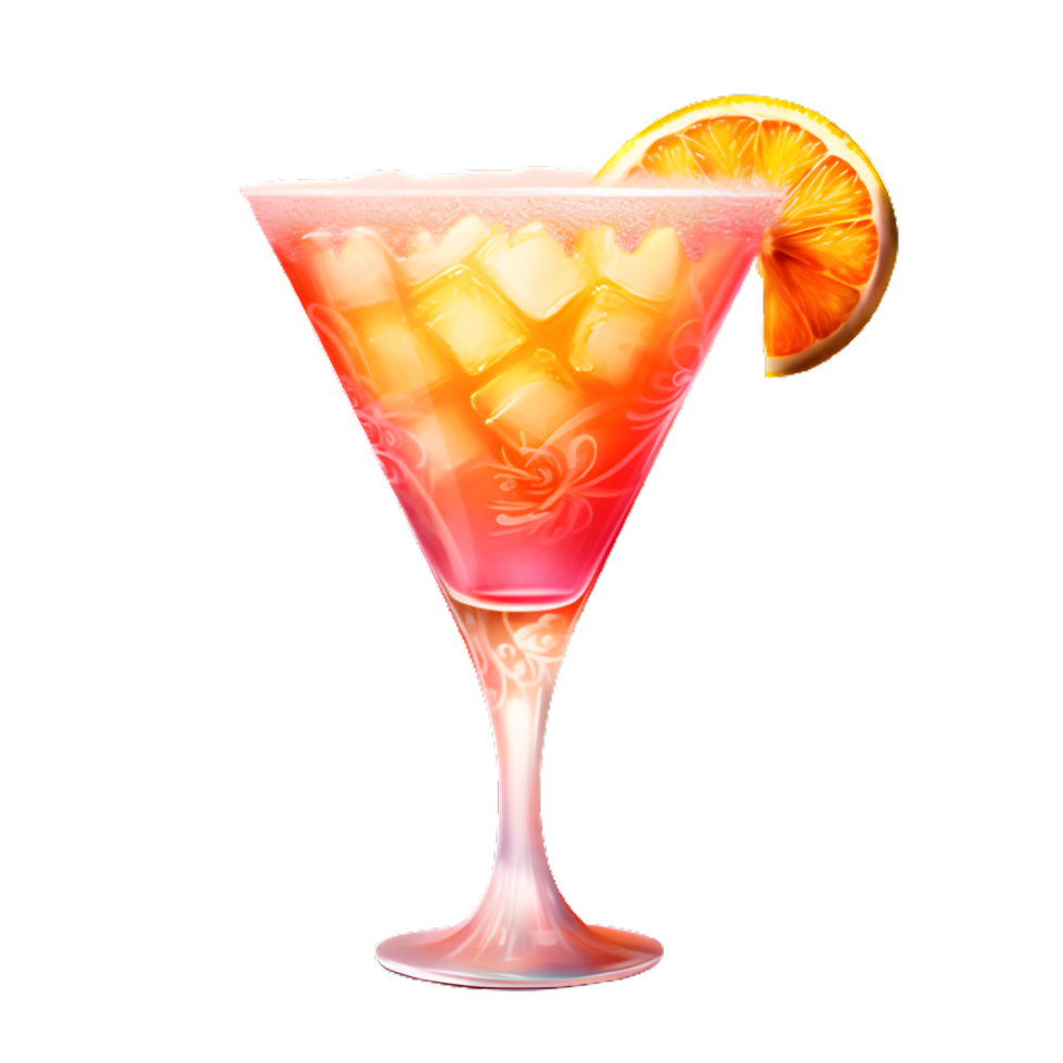 Alcohol cocktail with orange juice 27291615 PNG