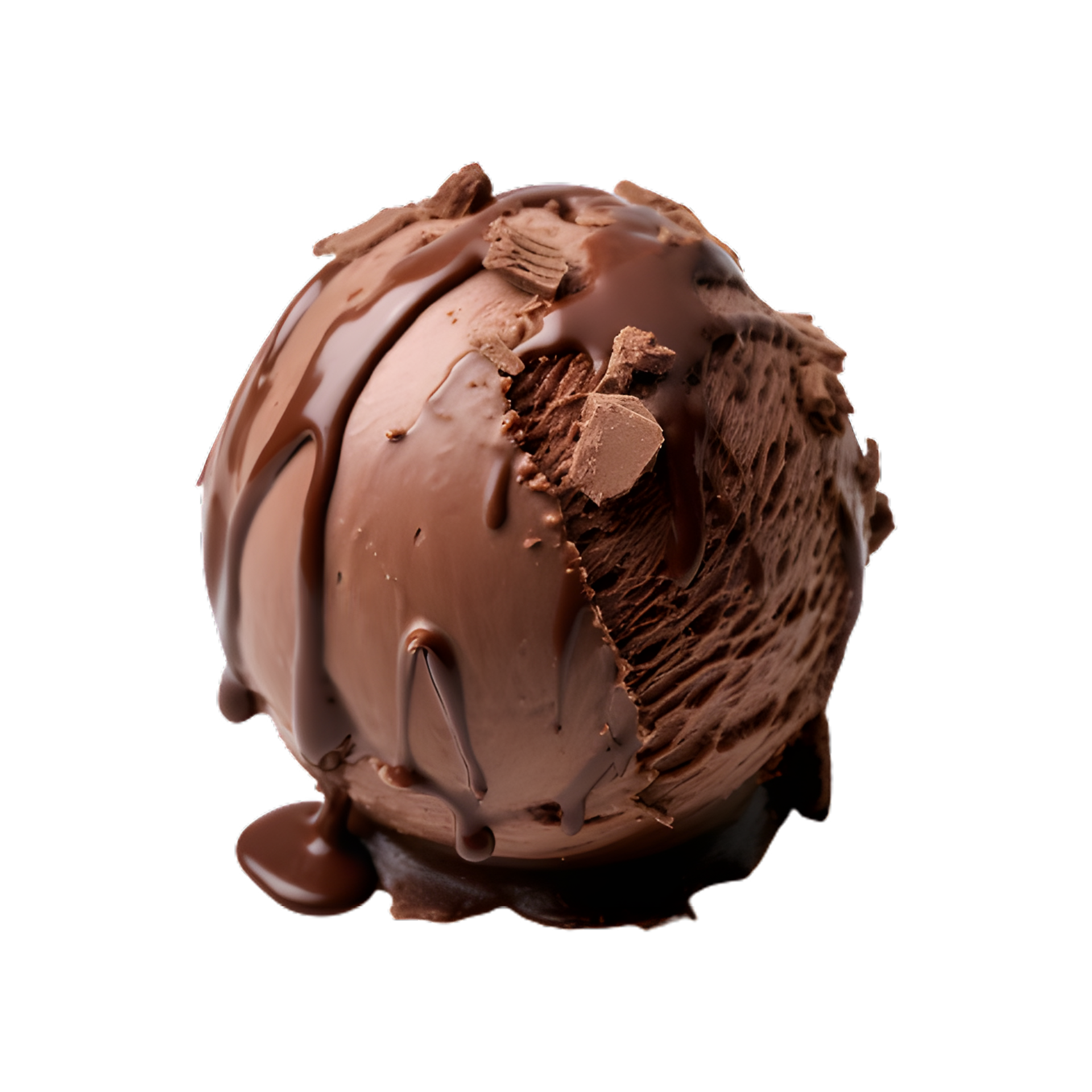chocolate ice cream ball isolated on transparent background 27291616 PNG