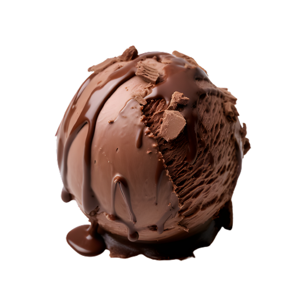 chocolate ice cream ball isolated on transparent background 27291616 PNG