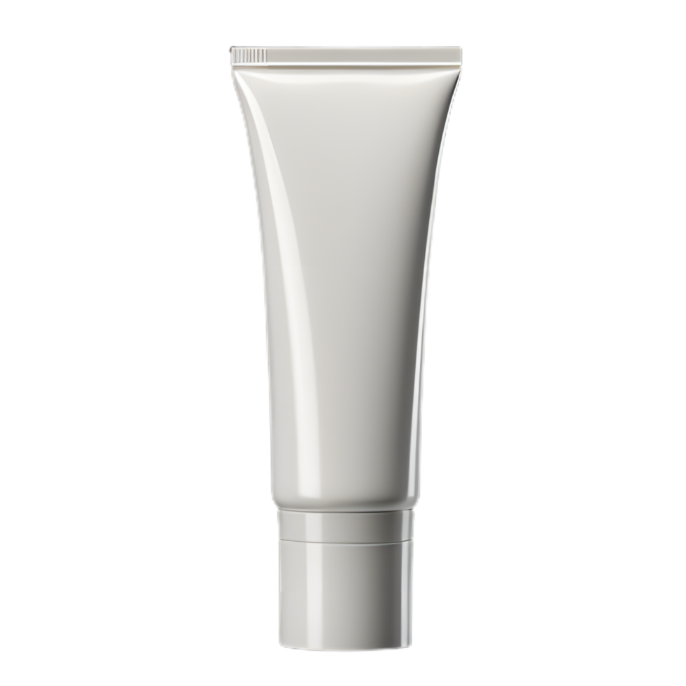 White tube isolated on transparent background png