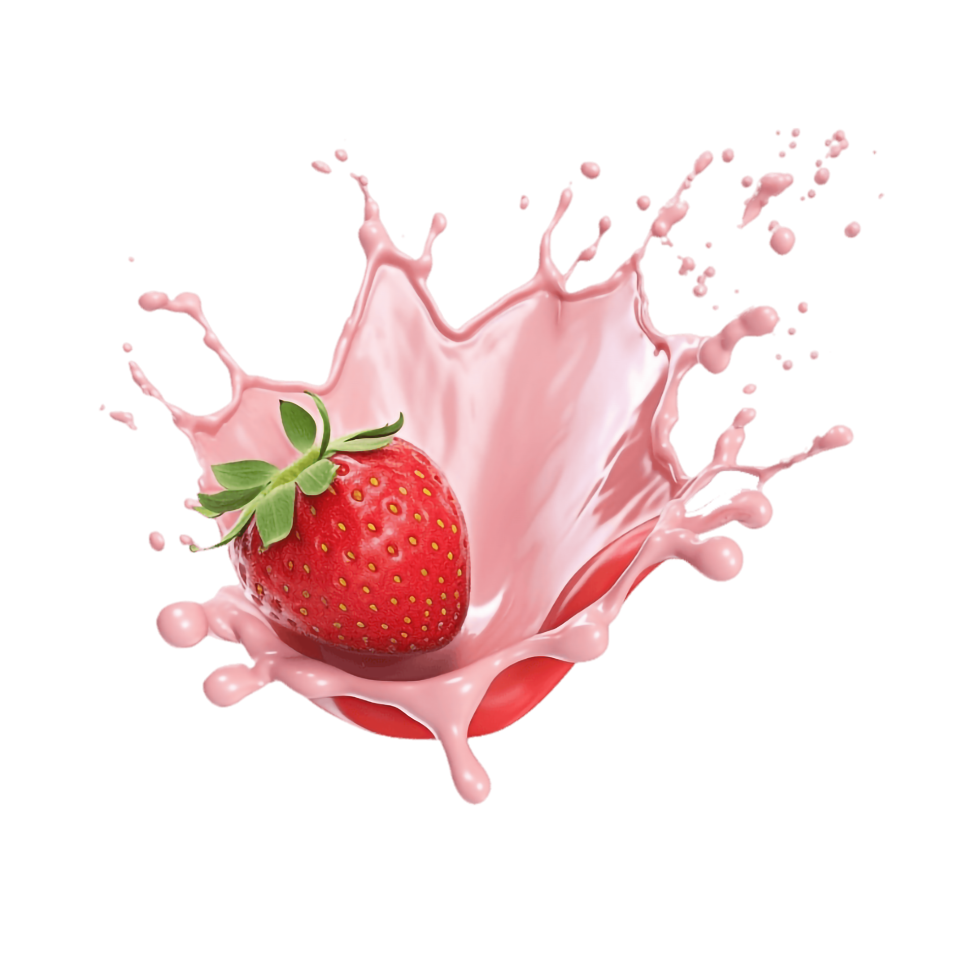 Strawberry Splash With Splash On Transparent Background 27291715 PNG strawberry-splash-with-splash-on-transparent-background-27291715-png
