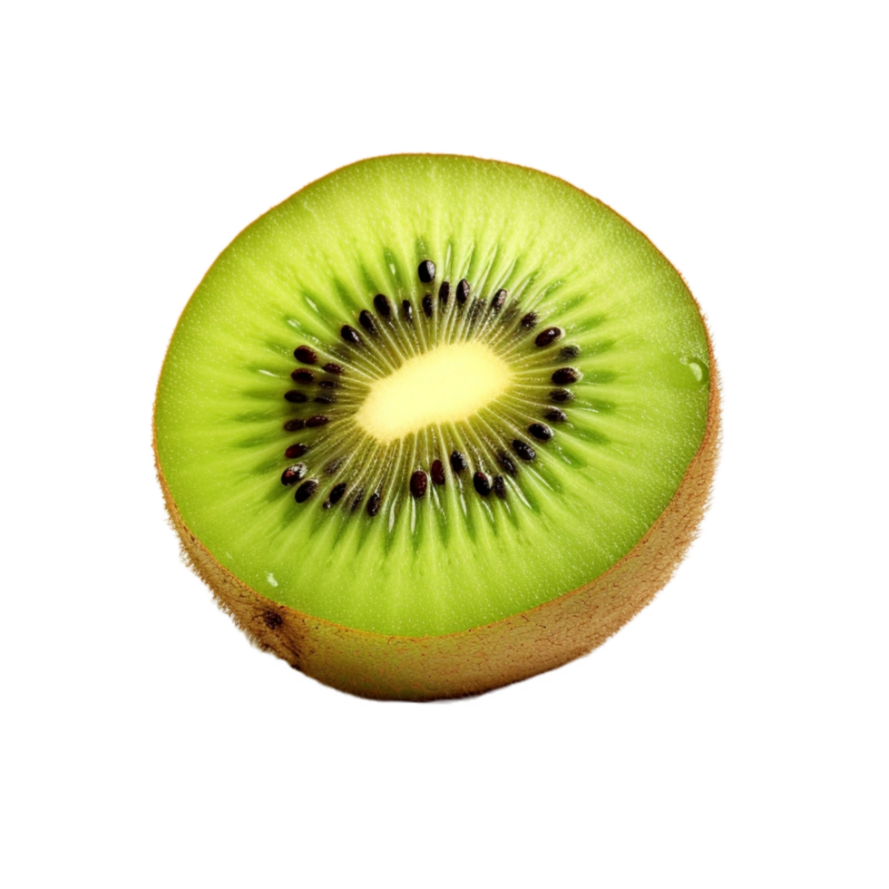 Slice of kiwi fruit isolated on transparent background png