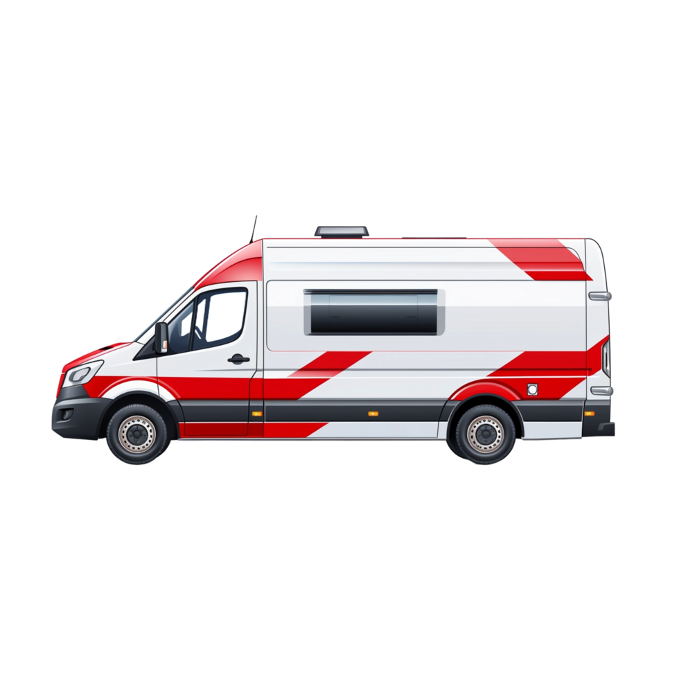 an ambulance van on a transparent  background png