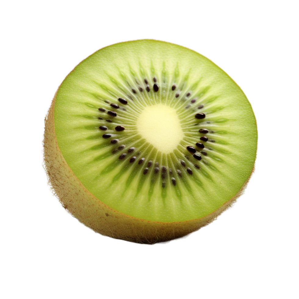 Slice of kiwi fruit isolated on transparent background png