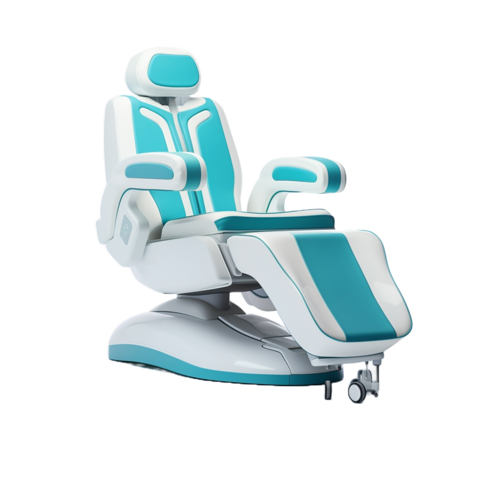 moderne dentaire chaise sur une blanc Contexte png