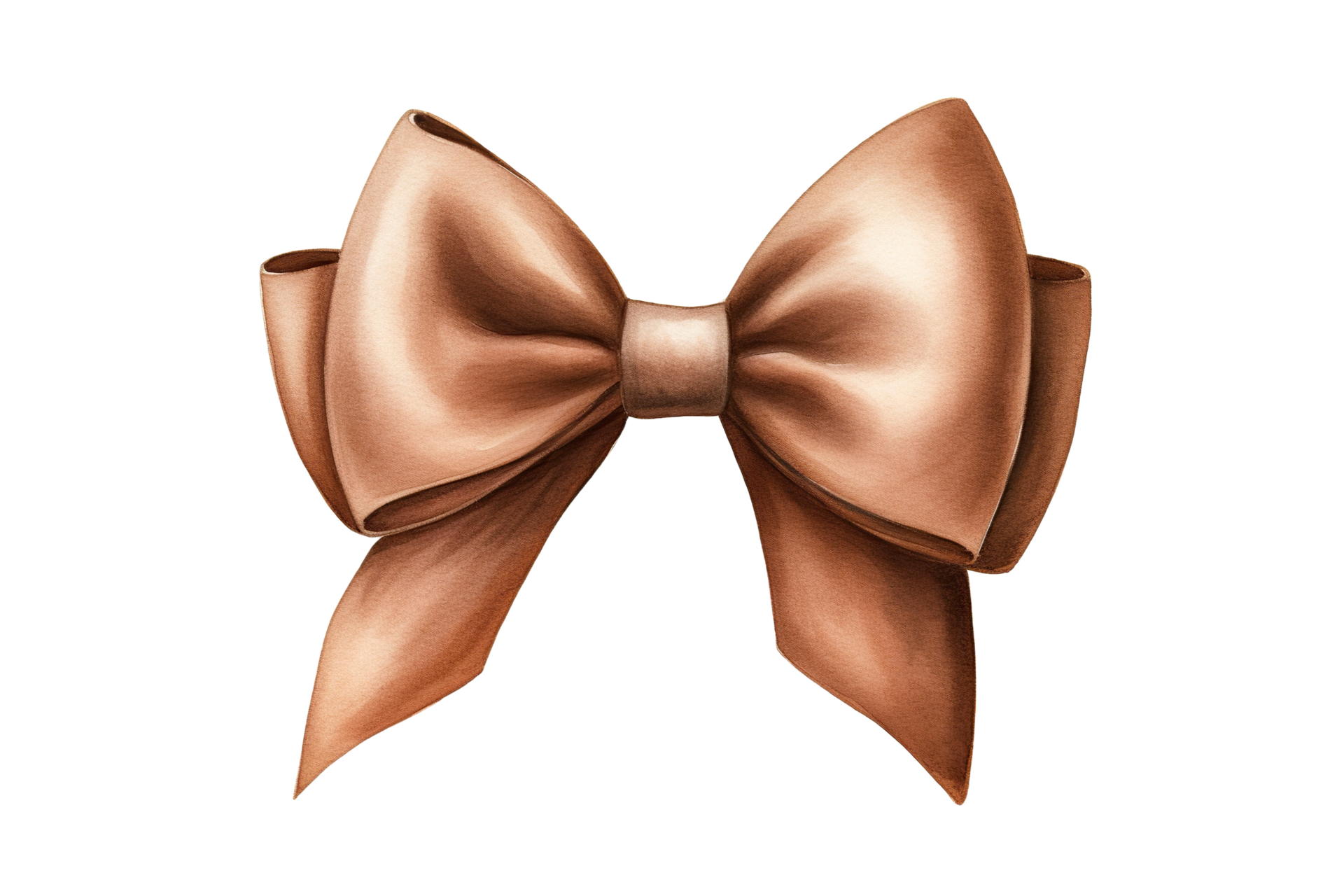 Free: Brown ribbon - Brown ribbon bow 