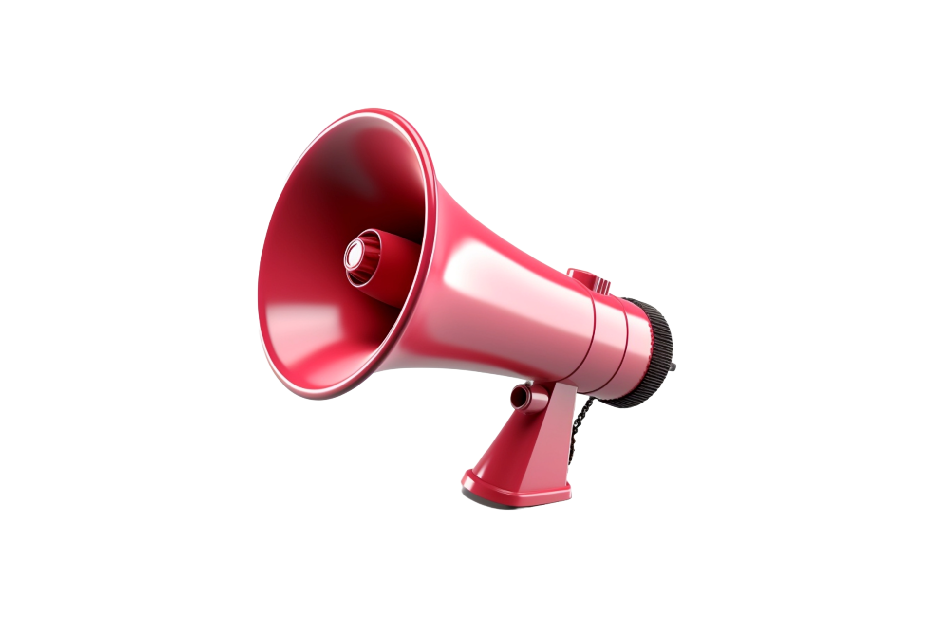 3d red megaphone on a transparent background 27291963 PNG