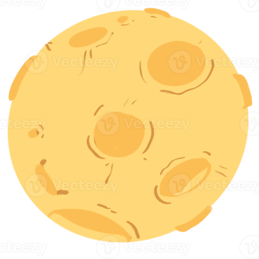 full moon yellow png