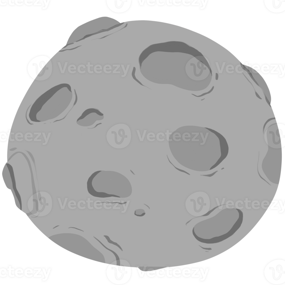 full grey planet png