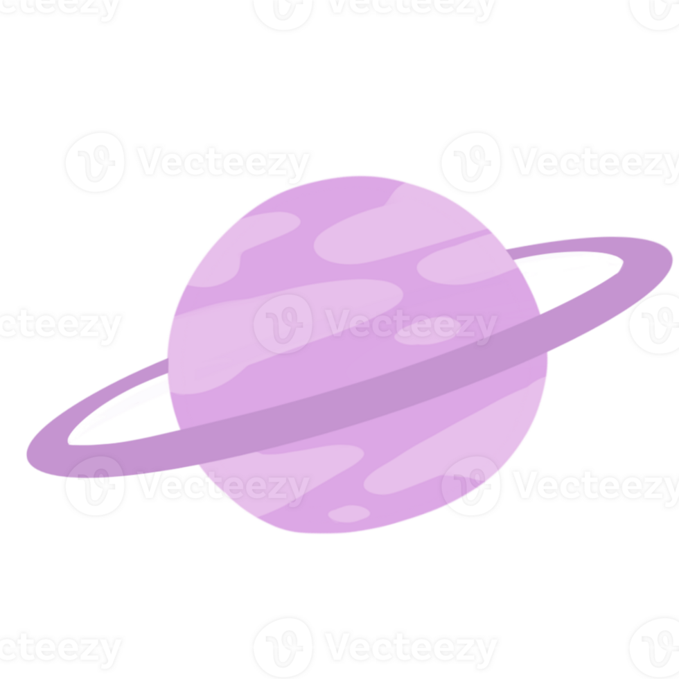 planeta saturno roxo png