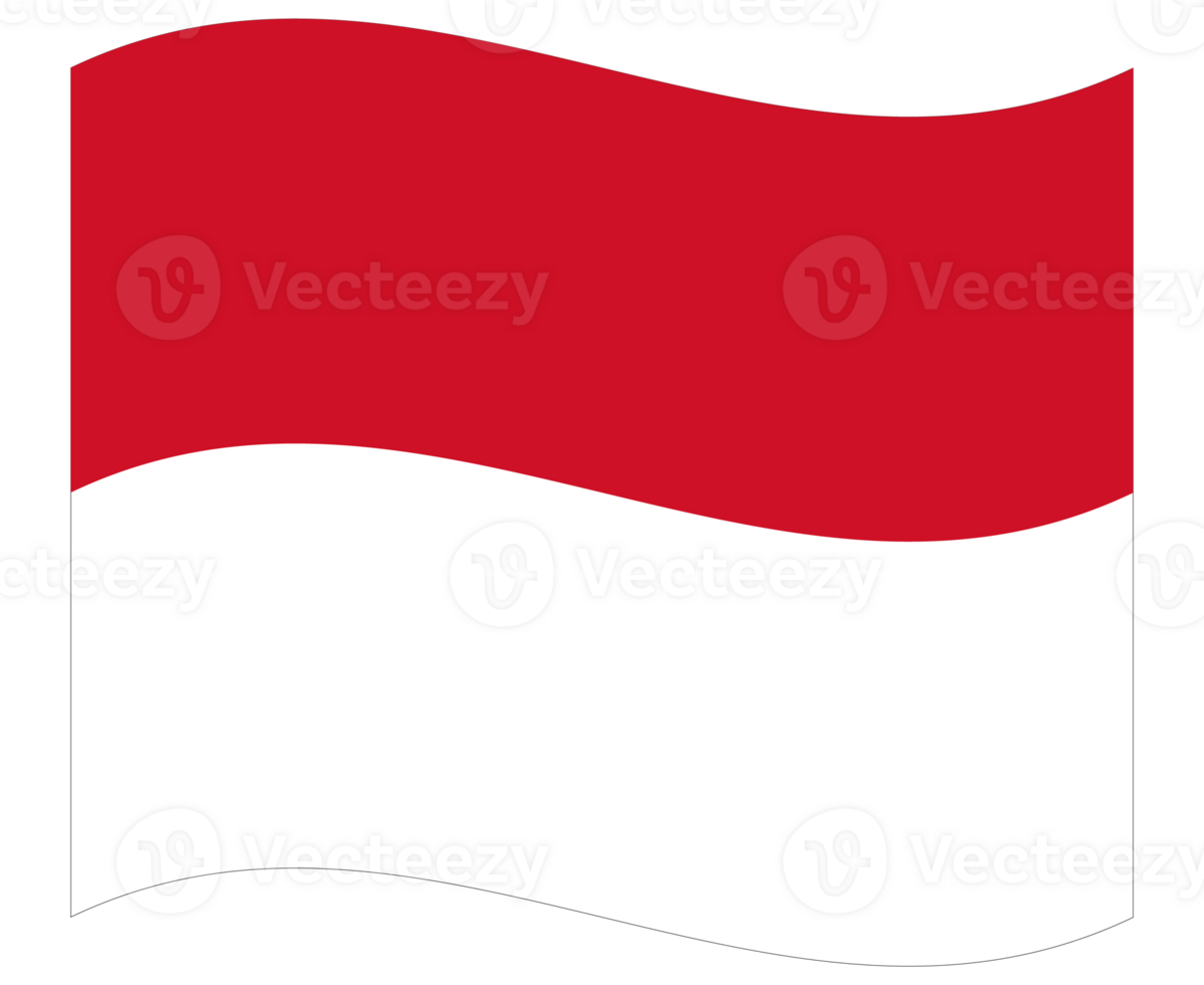 Monaco flag wave. Monaco flag. Flag of Monaco png