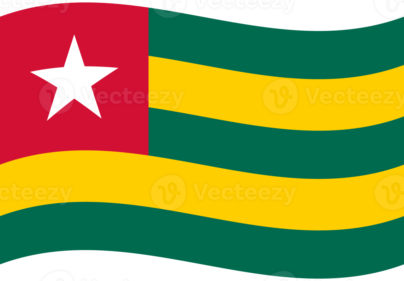Togo flag wave. Togo flag. Flag of Togo png