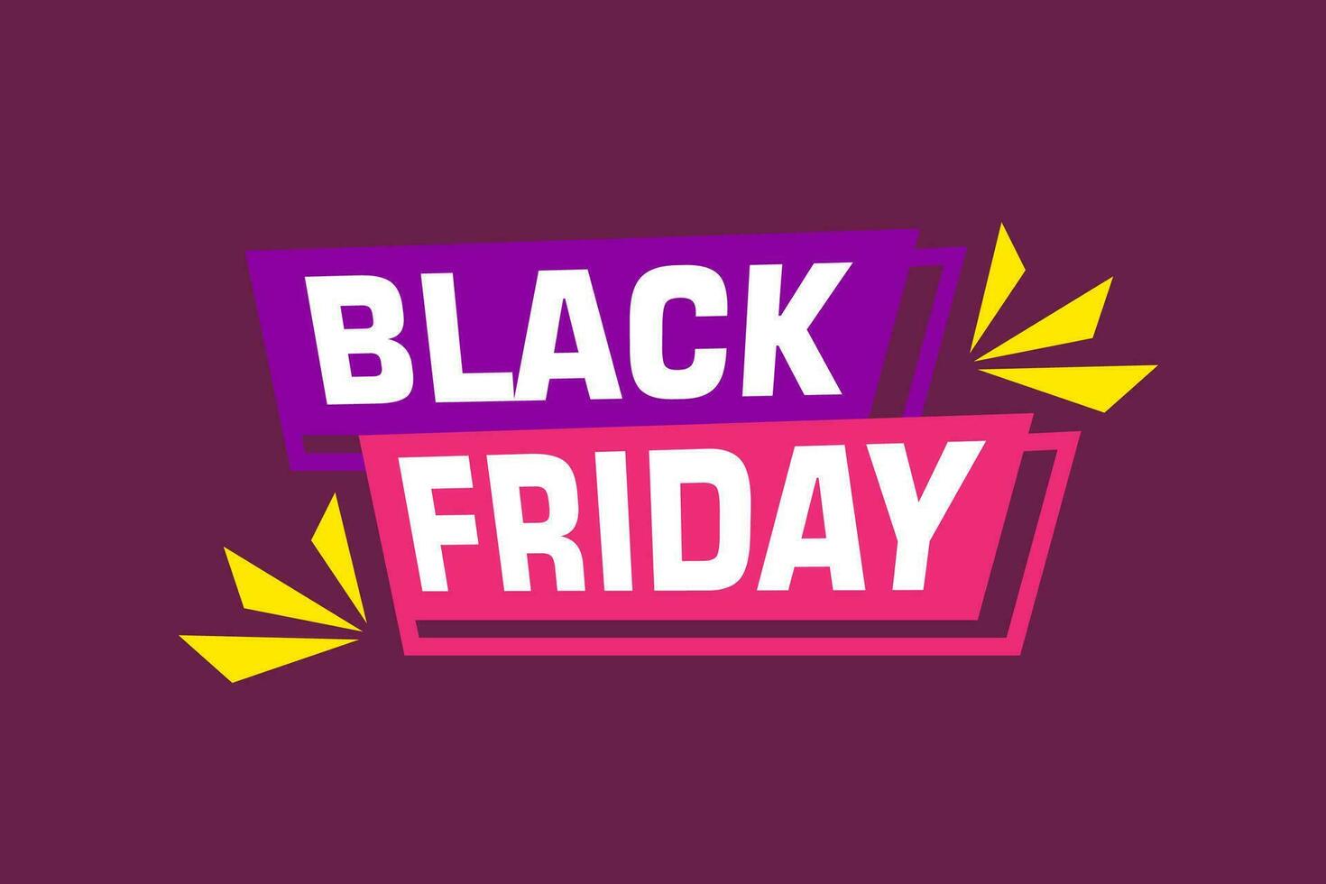 Black Friday labels banners design. Festive template can be used for invitation cards, flyers, posters. vector