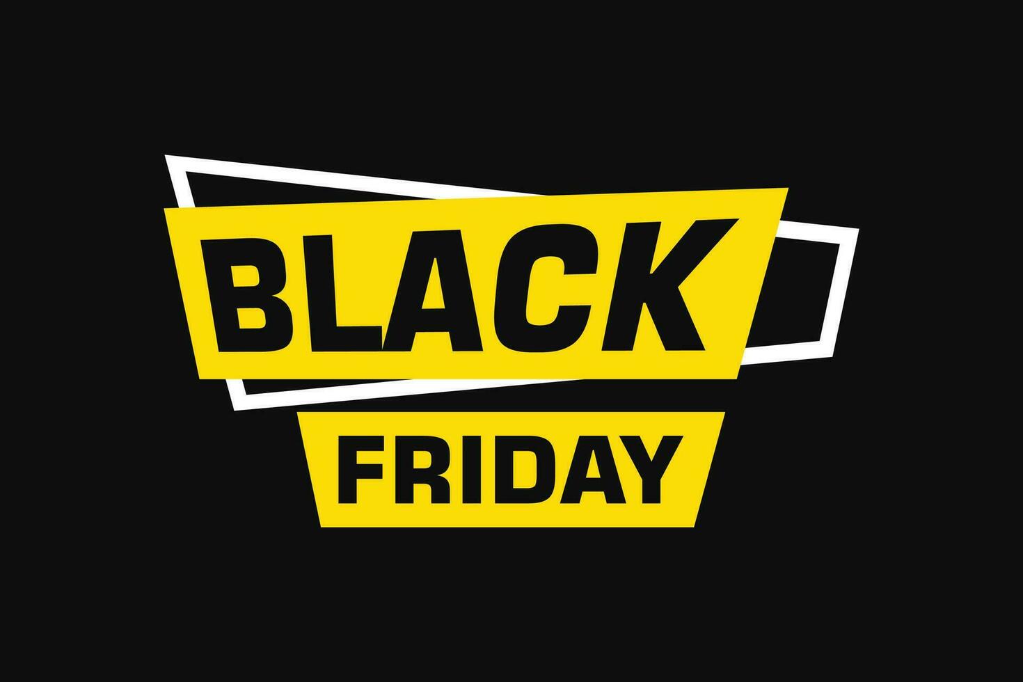 Black Friday labels banners design. Festive template can be used for invitation cards, flyers, posters. vector
