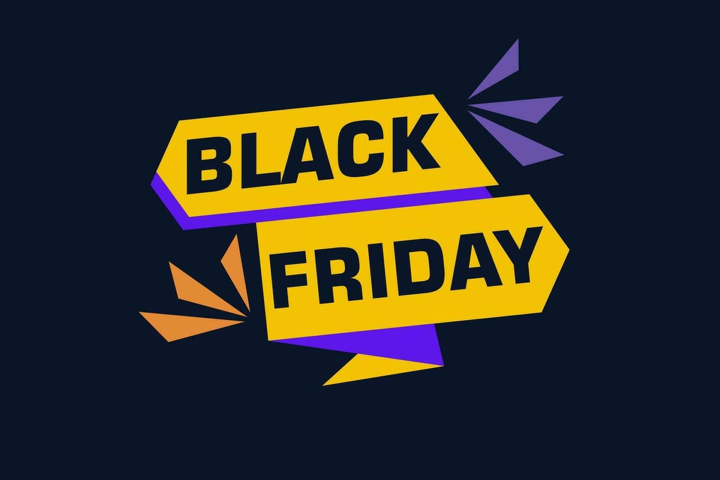 Black Friday labels banners design. Festive template can be used for invitation cards, flyers, posters. vector
