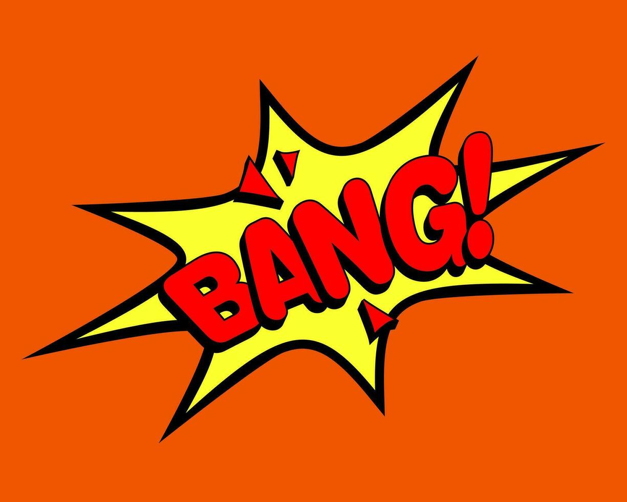 Comic style vector cool sticker. Bubble label, speech sticker with word