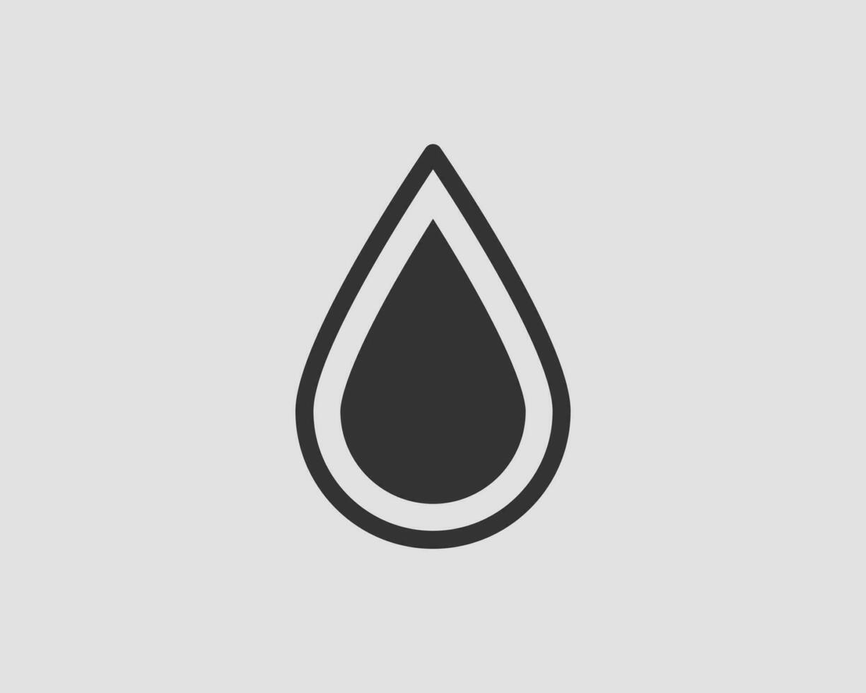 Drop water icon vector isolated design element