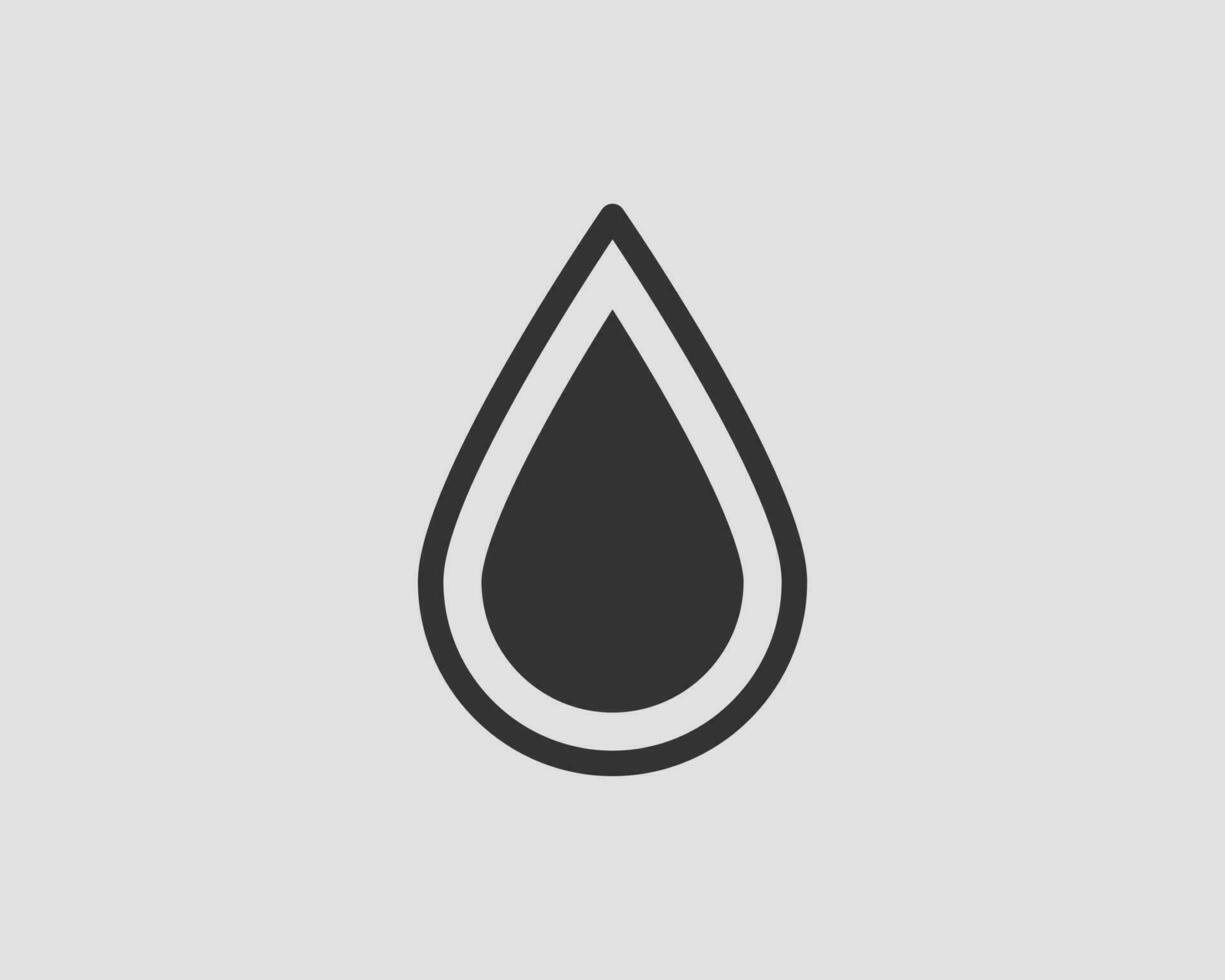 Drop water icon vector isolated design element