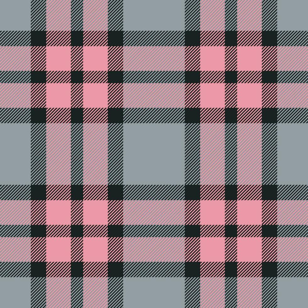 Plaid seamless pattern. Check fabric texture. Vector textile print.