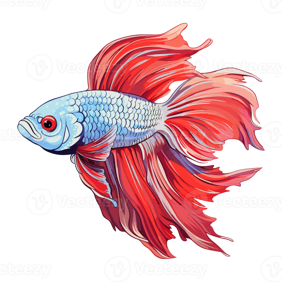 Siamese fighting fish sticker Illustrations, Betta Fish png