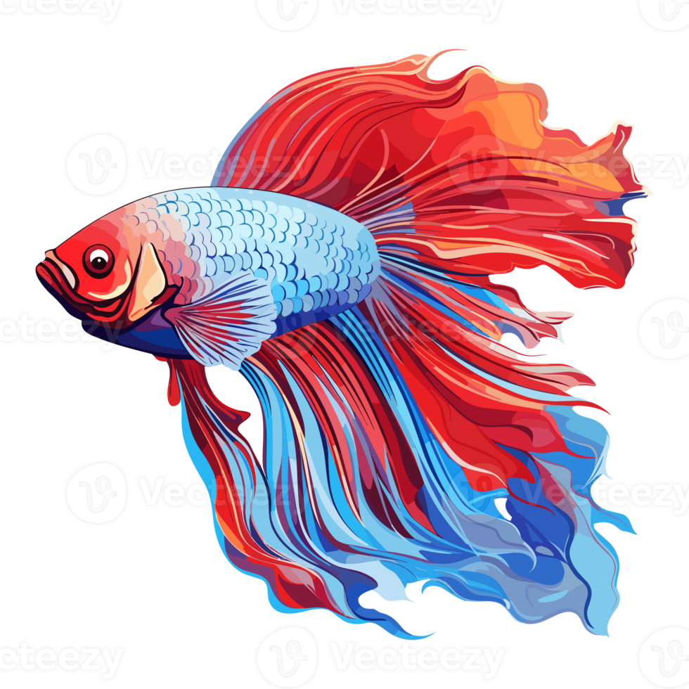 Siamese fighting fish sticker Illustrations, Betta Fish png