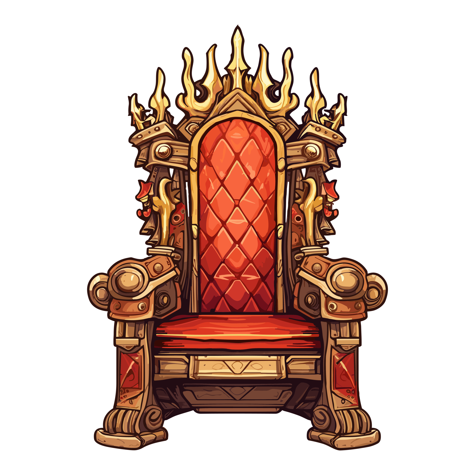 wooden throne, king chair wood 27292421 PNG