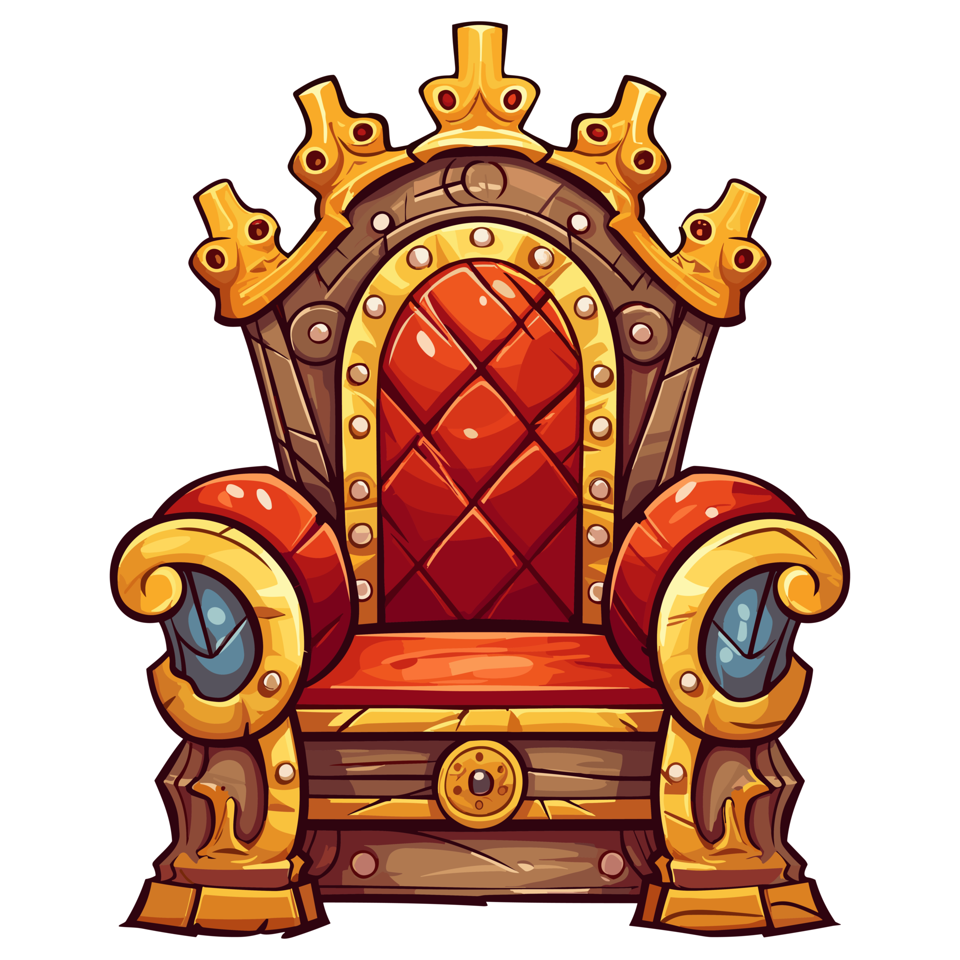 wooden throne, king chair wood 27292423 PNG