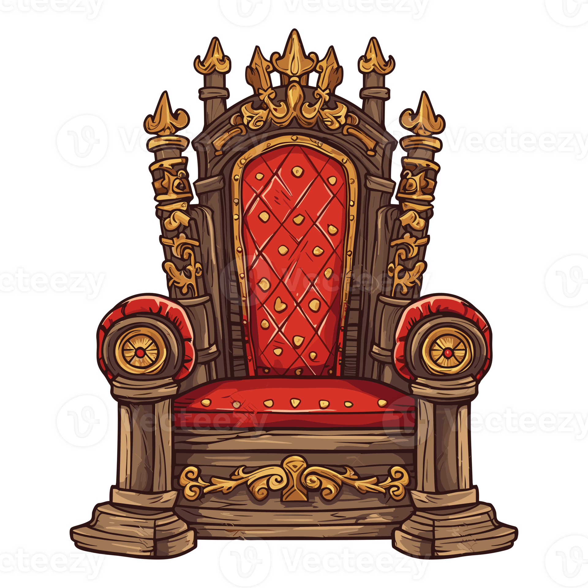 wooden throne, king chair wood 27292431 PNG