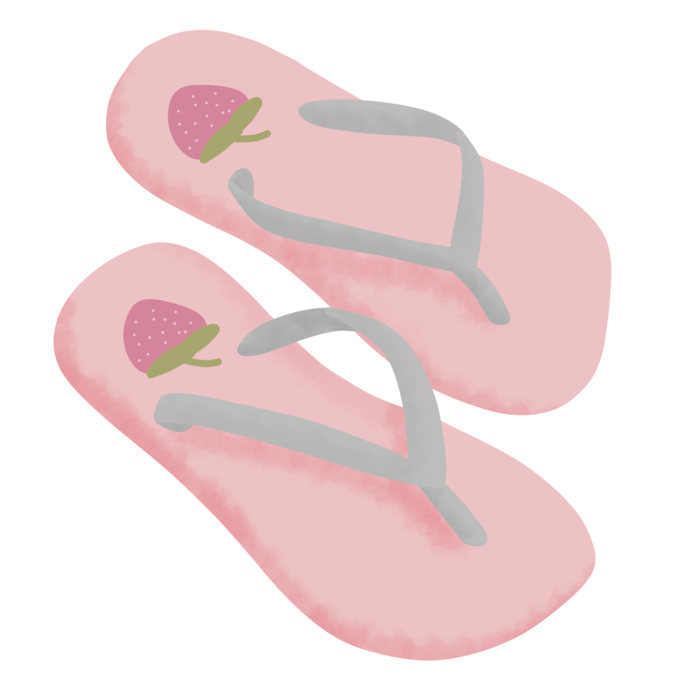 Flip flop summer illustration png