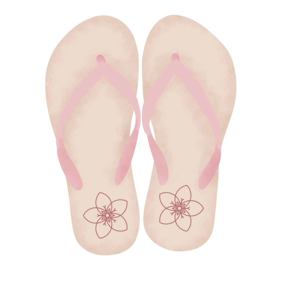 Flip flop summer illustration png