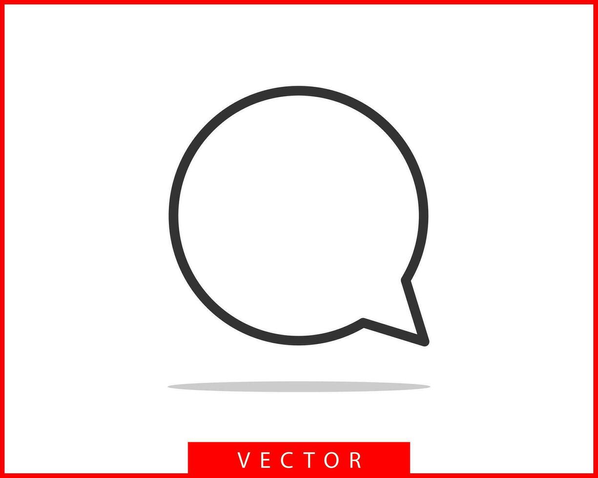 Talk bubble speech icon. Blank empty bubbles vector design elements. Chat on line symbol template. Dialogue balloon sticker silhouette.