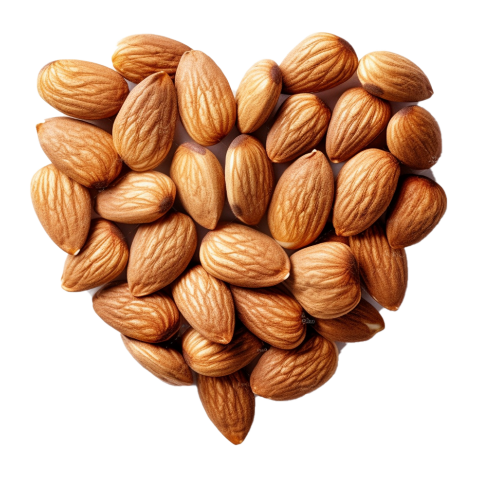 corazón de nueces ai generativo png