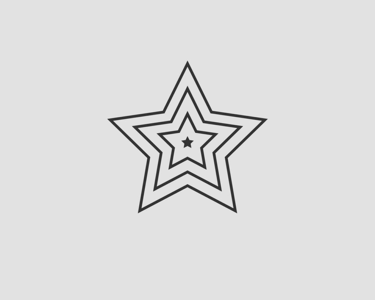 Star icon vector silhouette isolated on white background.