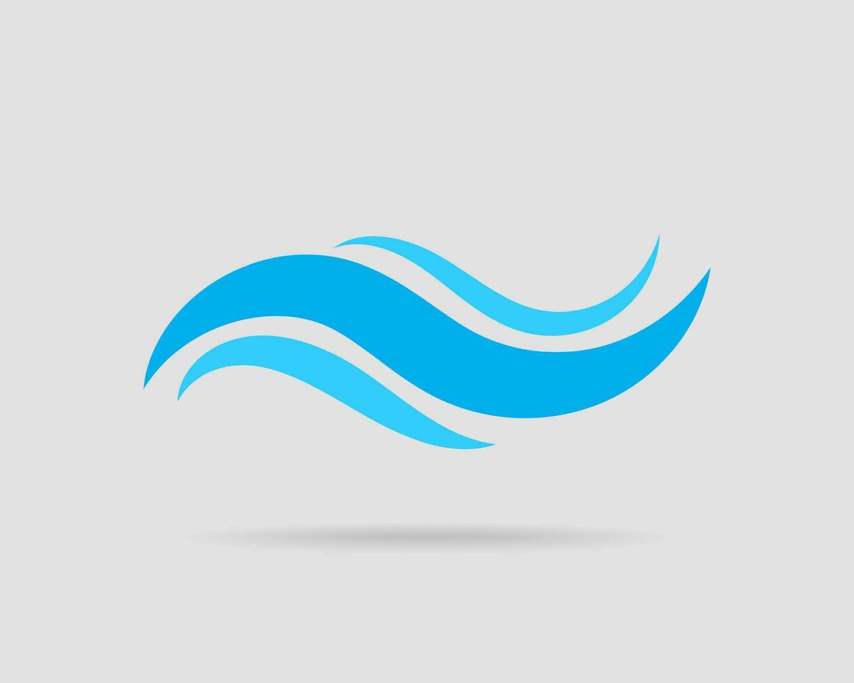 Waves vector design. Water wave icon. Wavy lines isolated.