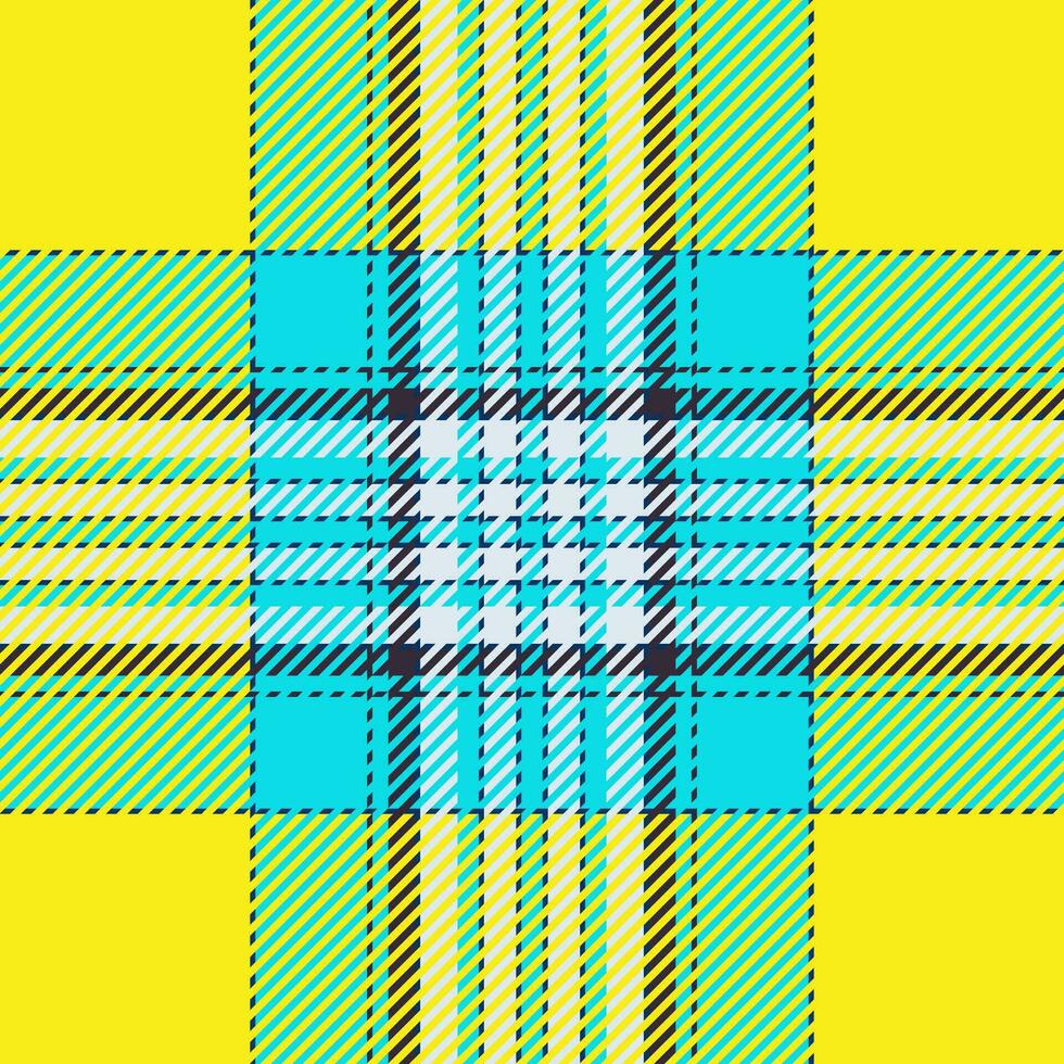 Plaid check pattern. Seamless fabric texture. Tartan textile print. vector