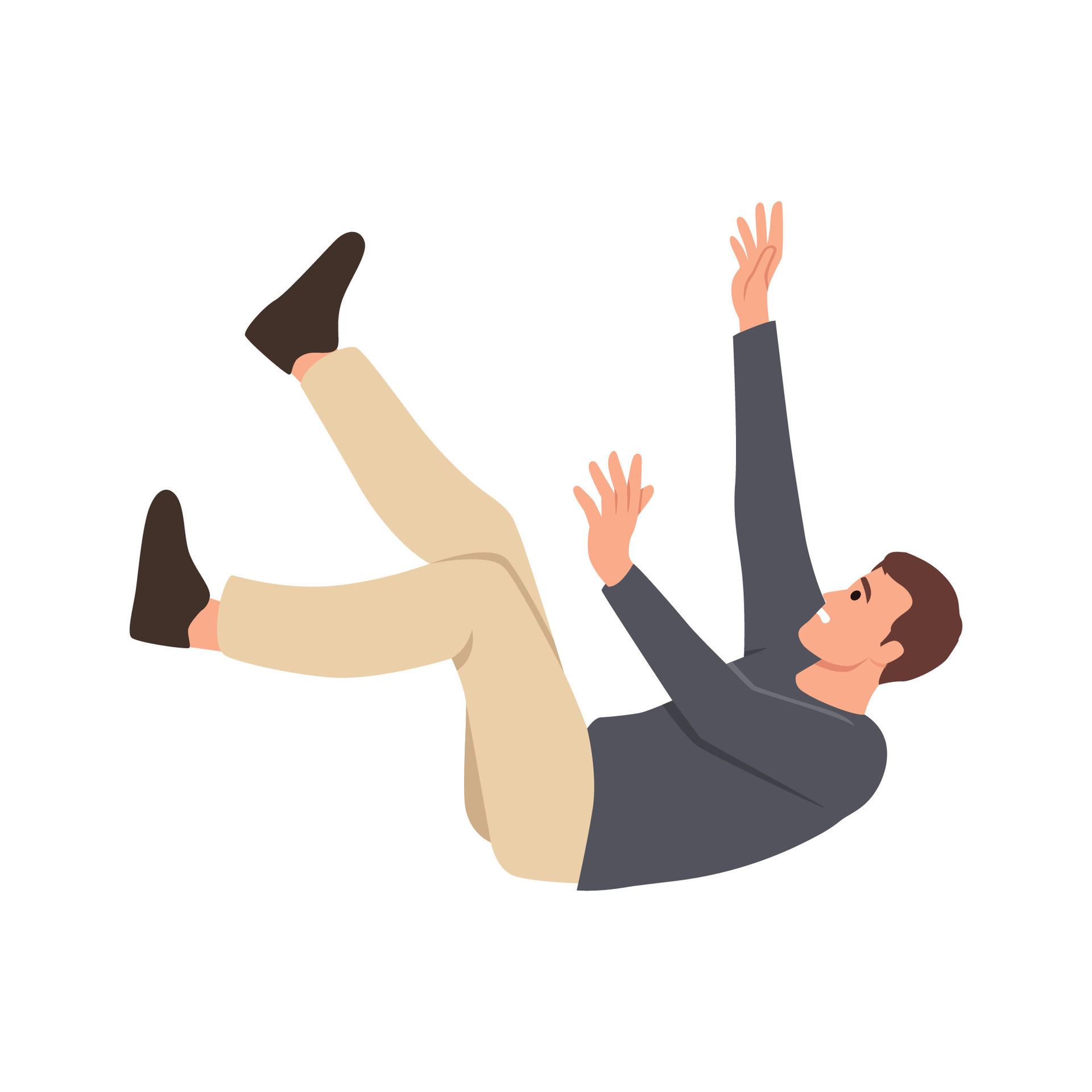 Person falling down from above. Fall of young man. Failure, fiasco, life  crisis, tragedy, sudden problems and difficulties concept. 27292856 Vector  Art at Vecteezy