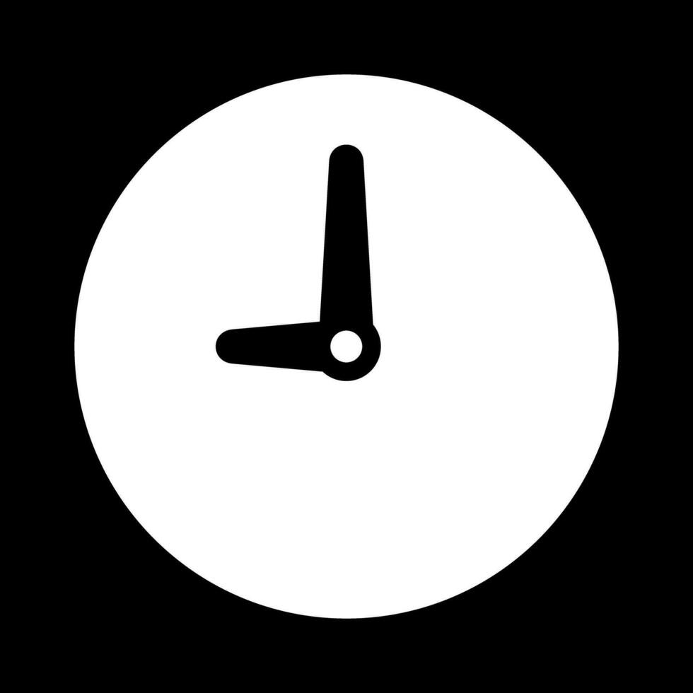 Analog clock icon symbol. Vector illustration