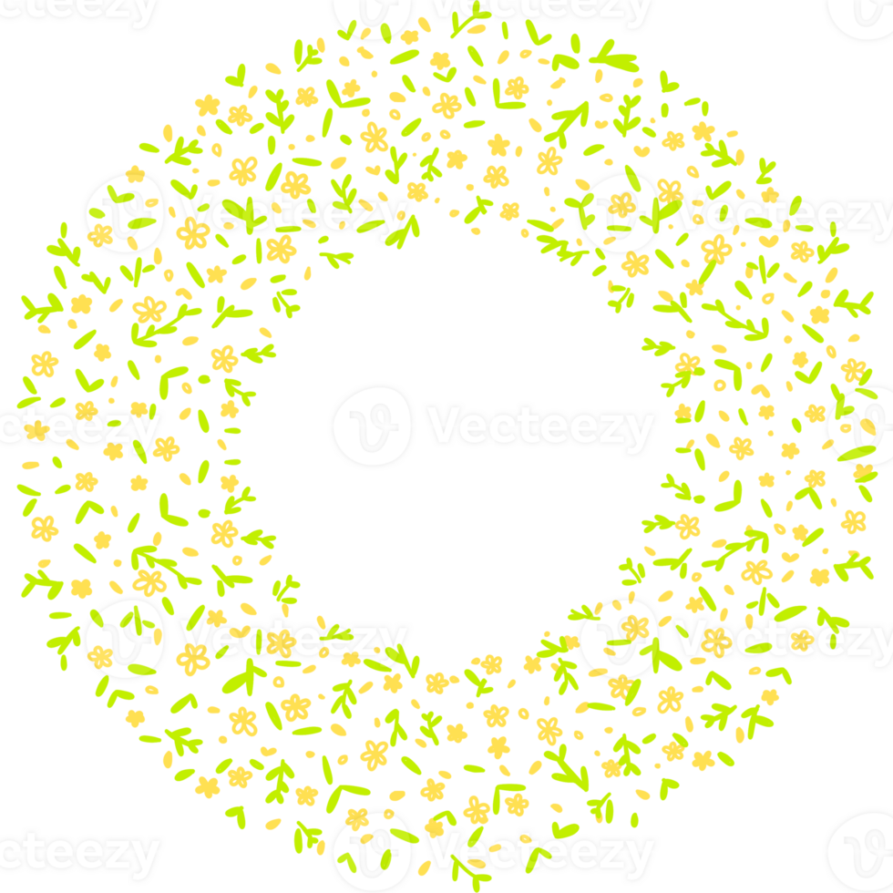 flower circle colorful png