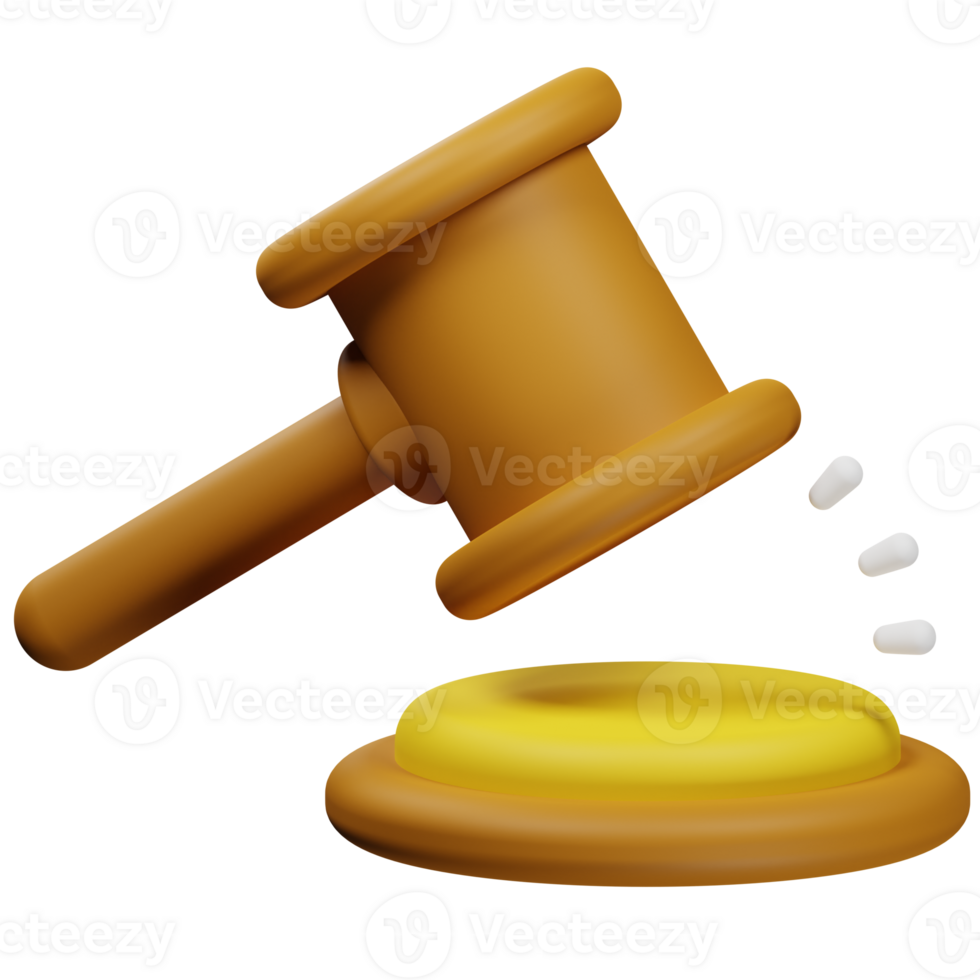 3d illustration of law and justice item png