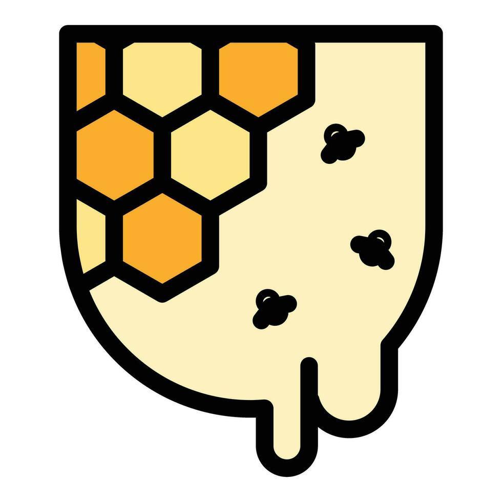 Honeycomb nectar icon vector flat