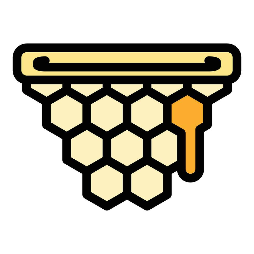 Honeycomb nectar icon vector flat