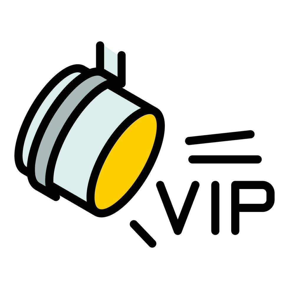 VIP evento ligero icono vector plano