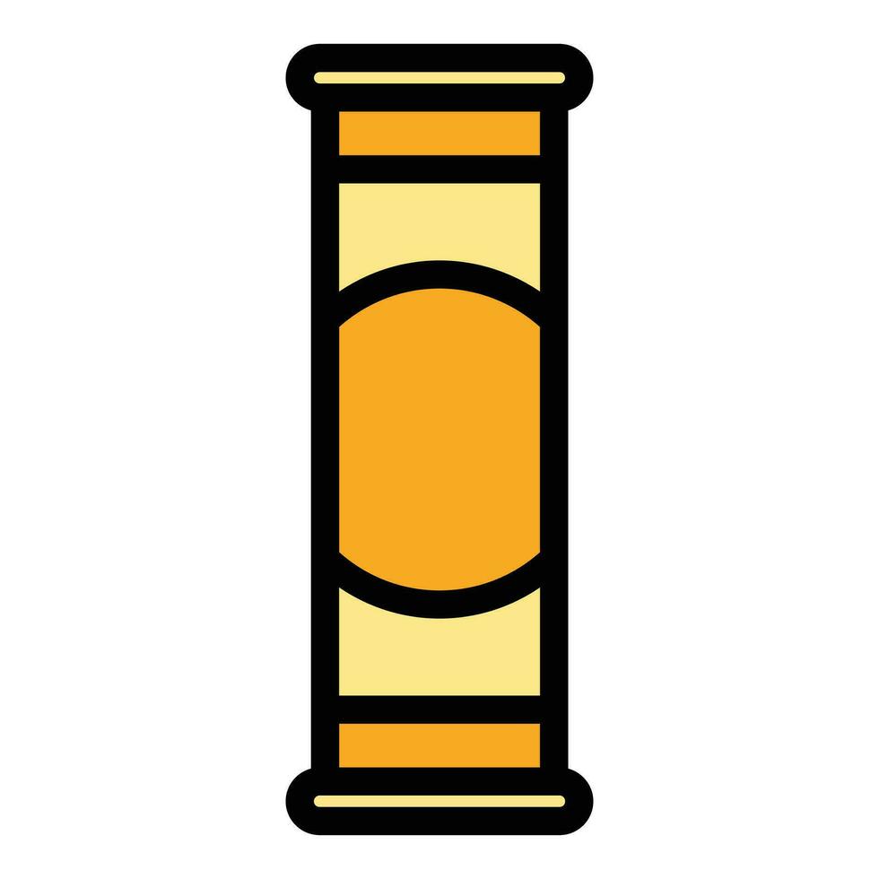 Cigar tube box icon vector flat