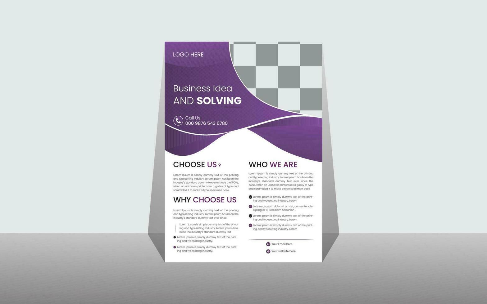 business flyer design vector