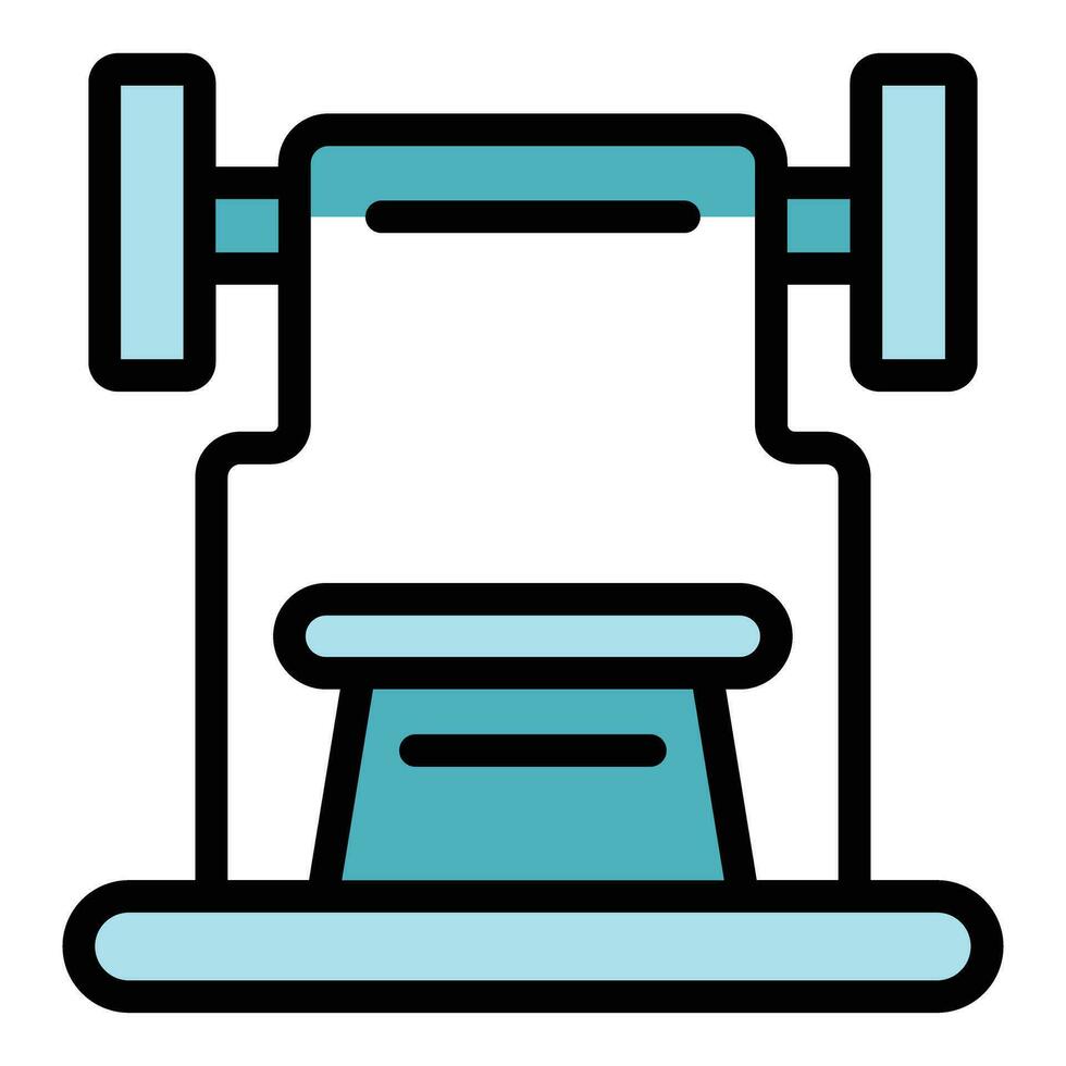 Bench icon vector flat