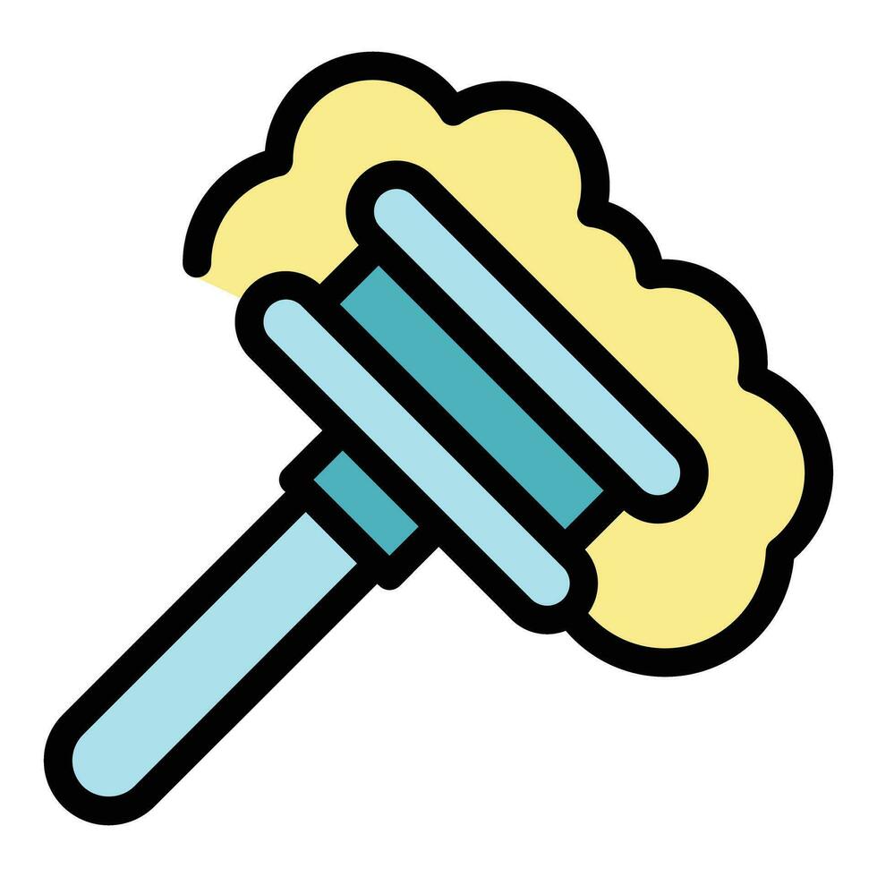 Foam razor icon vector flat