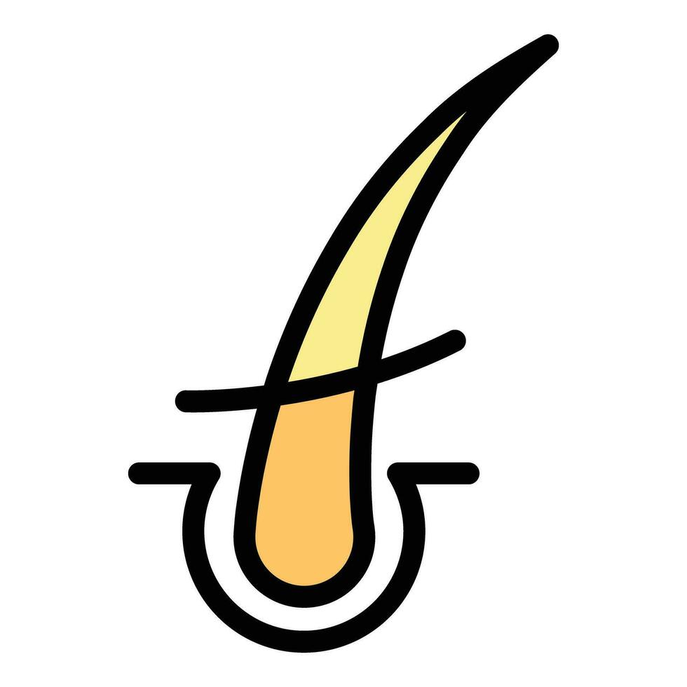 Hair removal icon vector flat