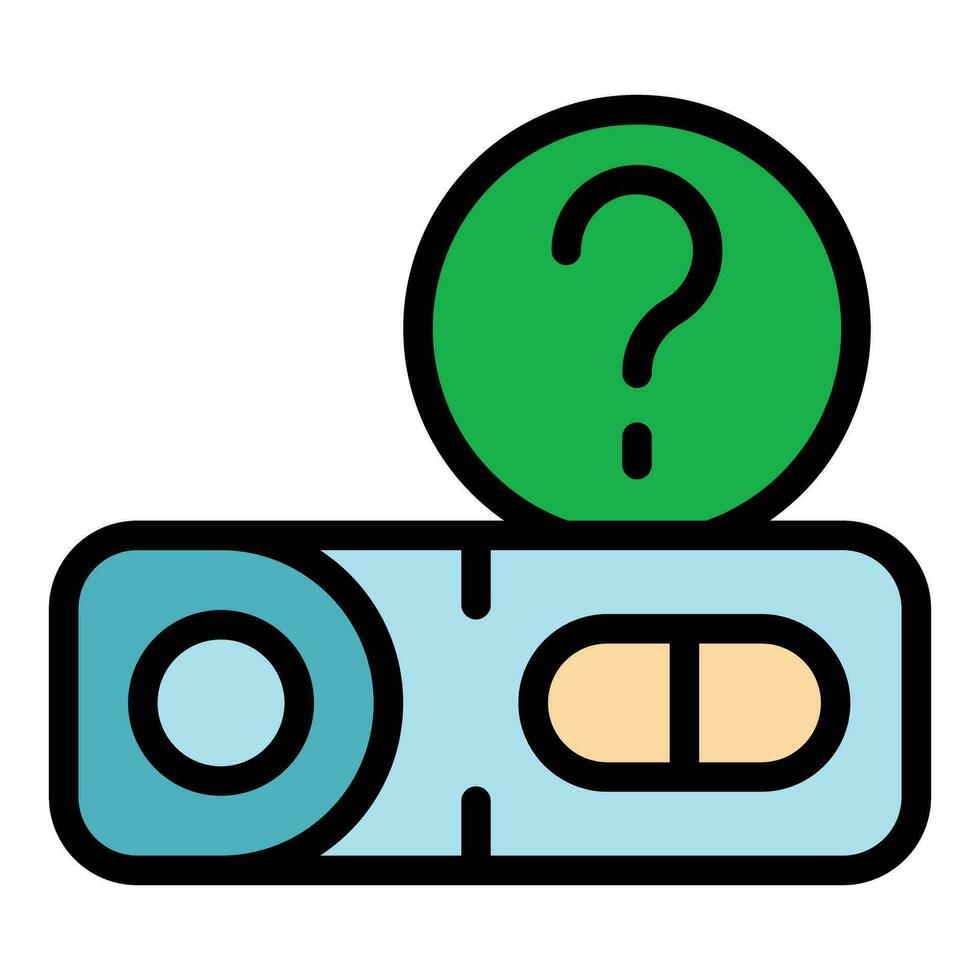 Question pregnant test icon vector flat