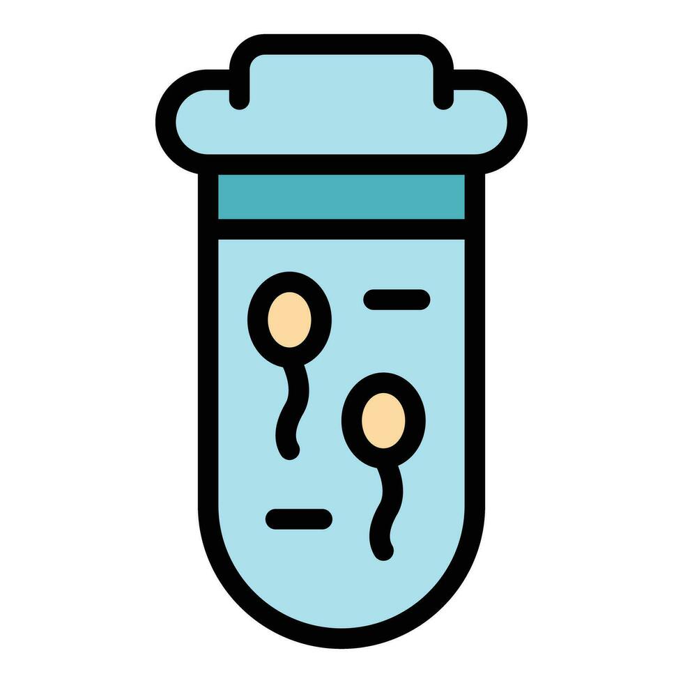 Fertility test tube icon vector flat