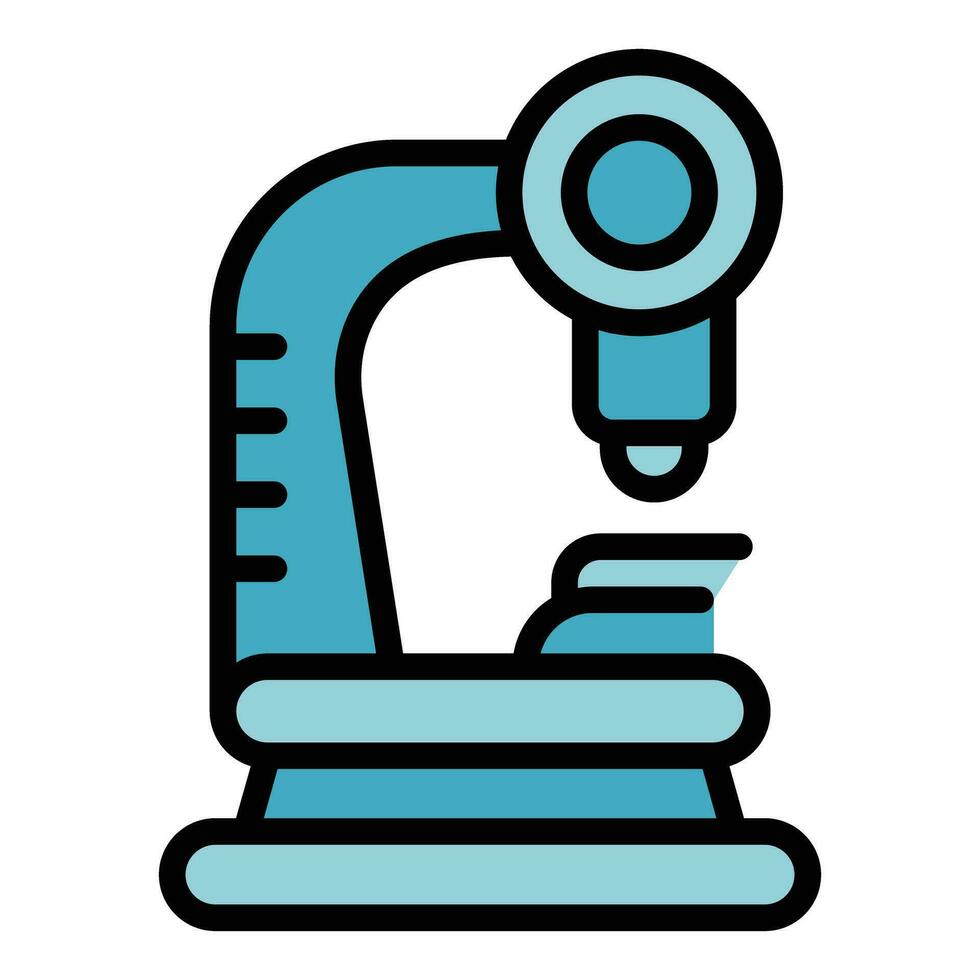 Contraception microscope icon vector flat